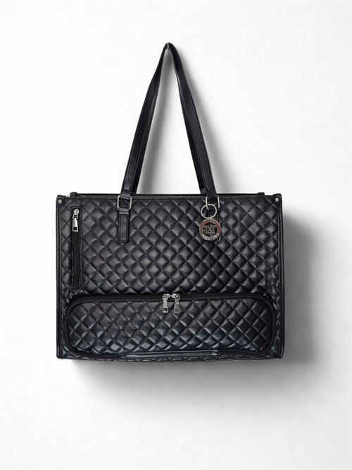 Black Tote Bag with Lunch Compartment | Tote&Tweak UK